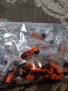 NEW Croc jibbitz Orange Fish Hook Charms Lot Of 55 Pieces
